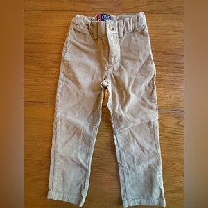Chaps Kids Tan 100% Cotton Corduroy Pants, Size 5